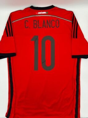 Mexico 2014/2015 Authentic adidas Away C. Blanco #10 Jersey XL Men Red